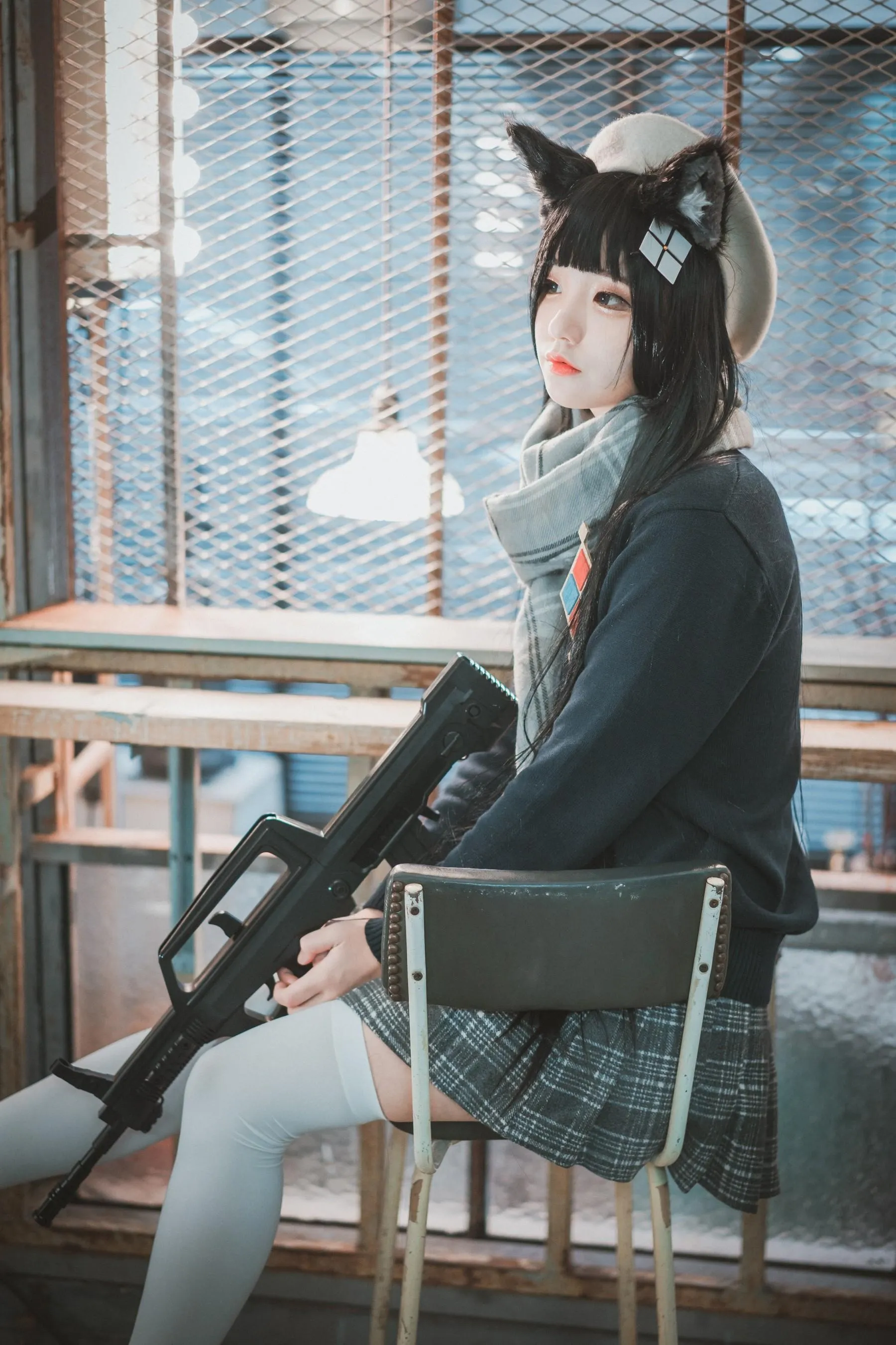 Jenny 정제니 – NO.19 [DJAWA] Type95 Pure White Graduation Girls Frontline [33P]插图2